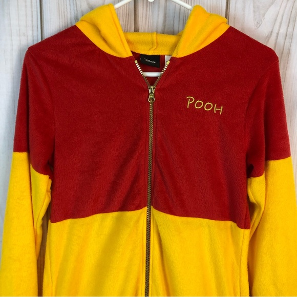 Disney Pooh Zip Up Onsie - Picture 3 of 7